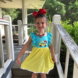 Yellow school bus dress